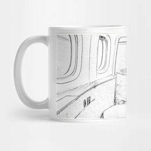 firstclassqueen airplane seat Mug
